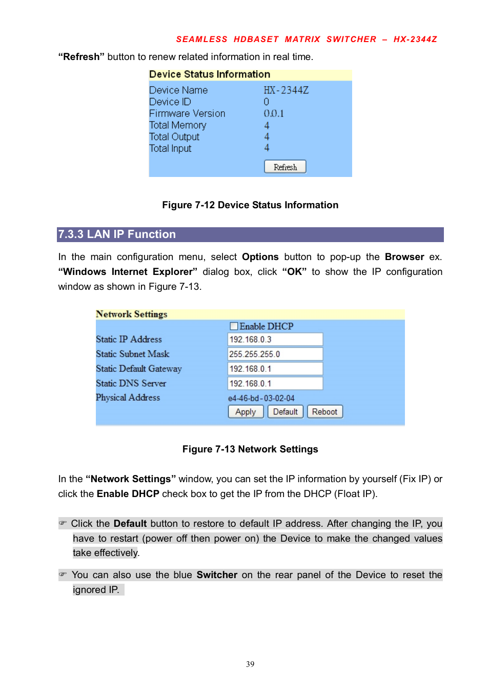 Avlink HX-2344Z User Manual | Page 40 / 72