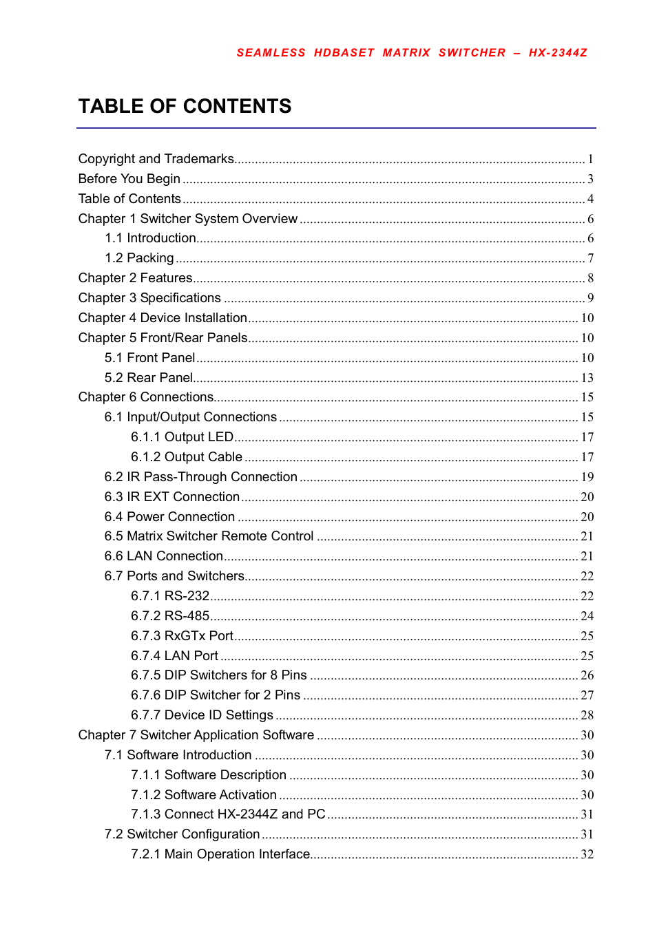 Avlink HX-2344Z User Manual | Page 5 / 72