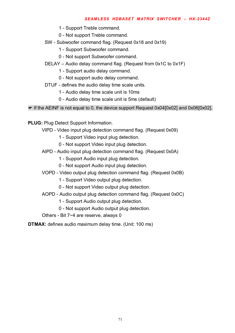 Avlink HX-2344Z User Manual | Page 72 / 72