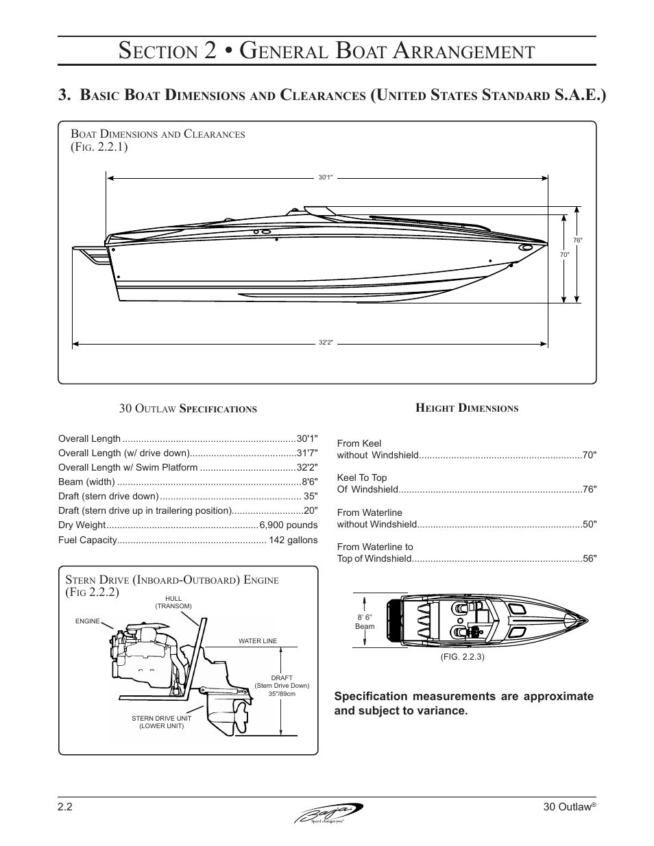 2 • g, Ection, Eneral | Rrangement, S.a.e.) | Baja Marine Outlaw 30 User Manual | Page 31 / 84