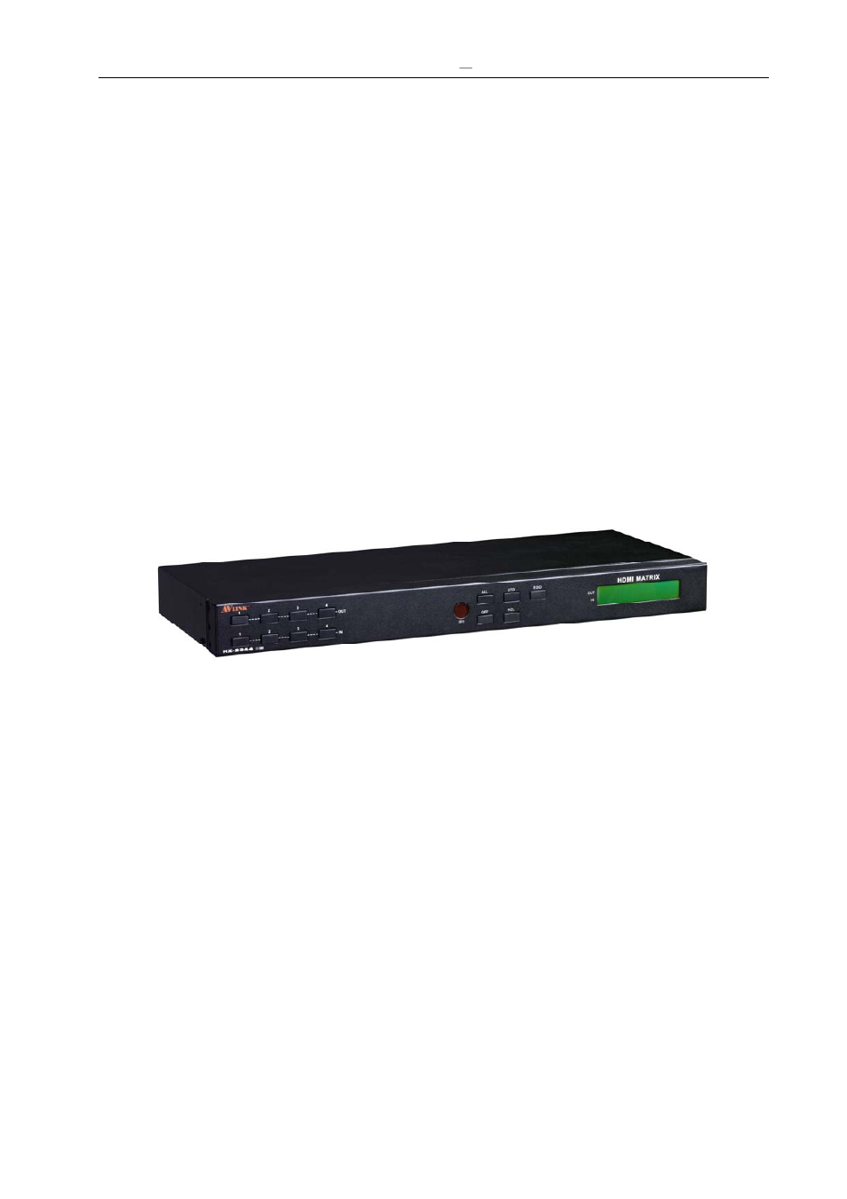 0 matrix system overview, 1 introduction | Avlink HX-2344 User Manual | Page 4 / 24