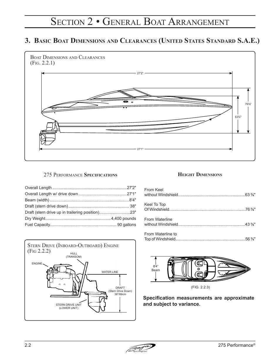 2 • g, Ection, Eneral | Rrangement, S.a.e.) | Baja Marine Performance 275 User Manual | Page 30 / 87