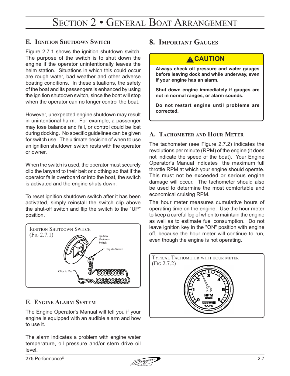 2 • g, Ection, Eneral | Rrangement | Baja Marine Performance 275 User Manual | Page 35 / 87