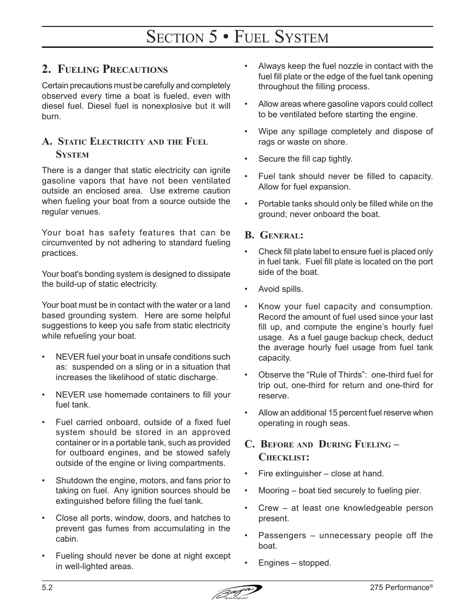 5 • f, Ection, Ystem | Baja Marine Performance 275 User Manual | Page 50 / 87