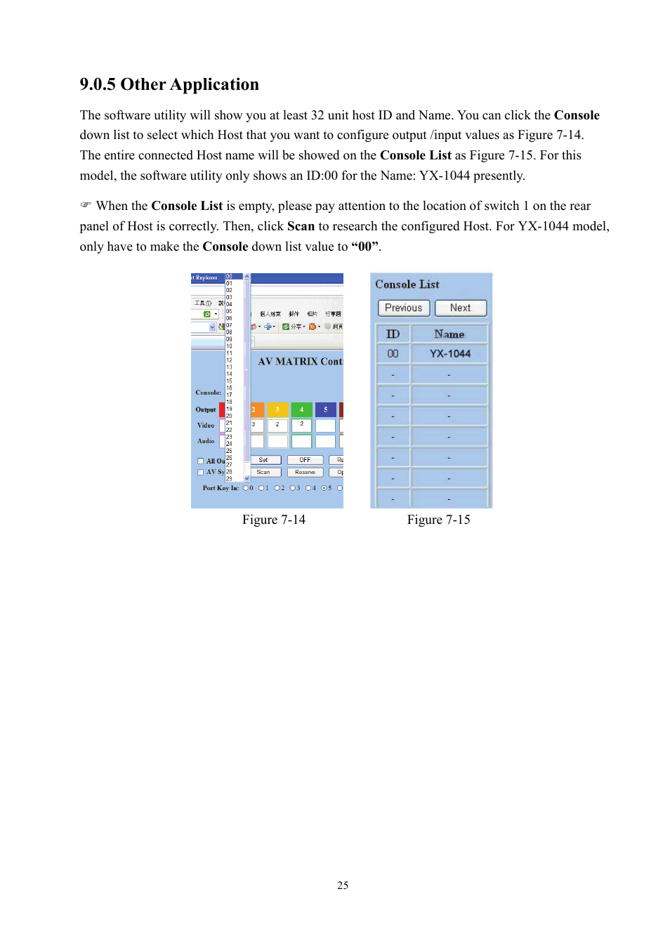 5 other application | Avlink YX-1044 User Manual | Page 25 / 30