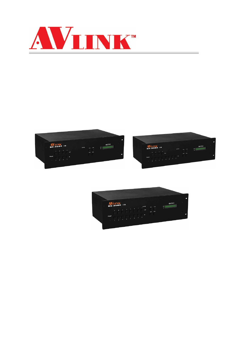 Avlink BX-3088 User Manual | 29 pages