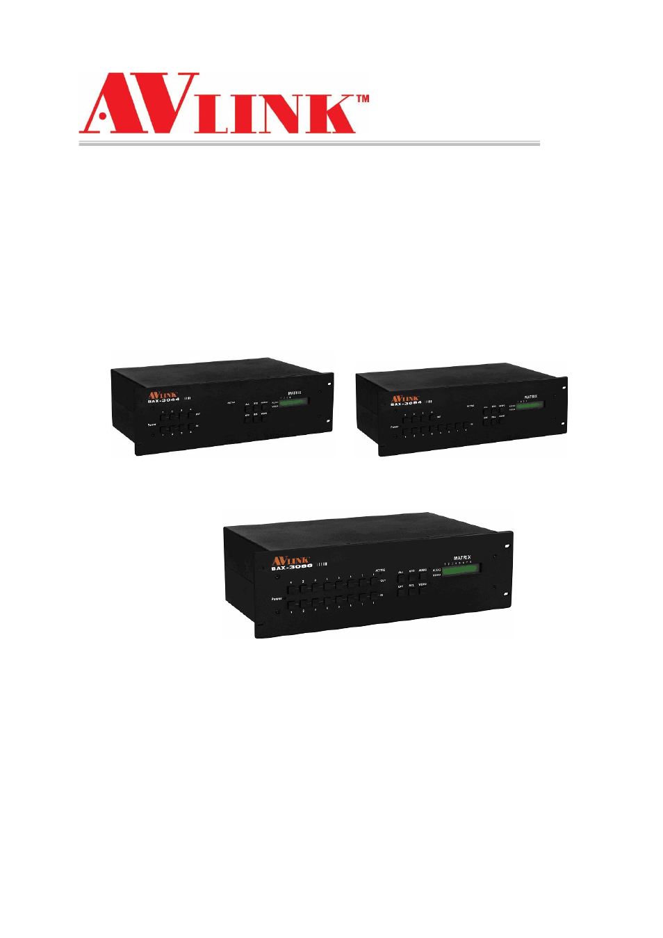 Avlink BAX-3088 User Manual | 32 pages