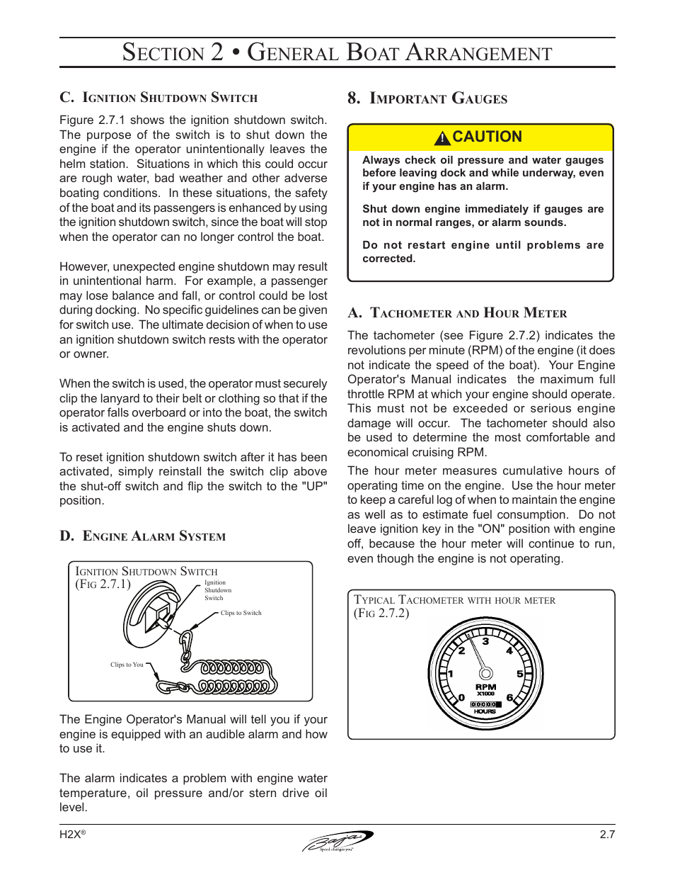 2 • g, Ection, Eneral | Rrangement | Baja Marine Performance H2X User Manual | Page 35 / 83