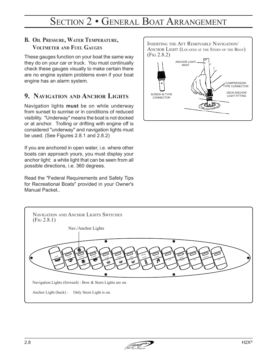 2 • g, Ection, Eneral | Rrangement, B. o | Baja Marine Performance H2X User Manual | Page 36 / 83