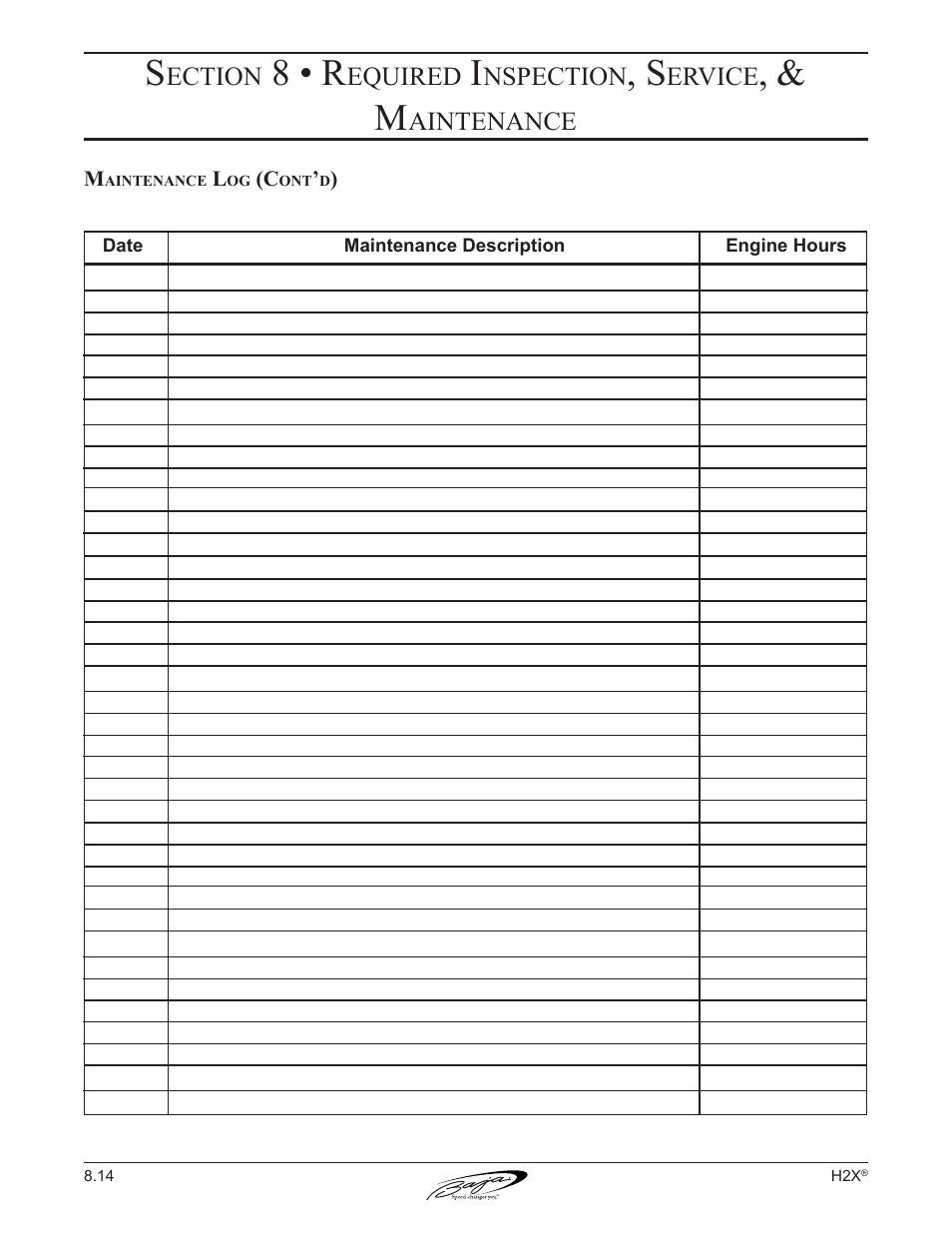 8 • r | Baja Marine Performance H2X User Manual | Page 77 / 83