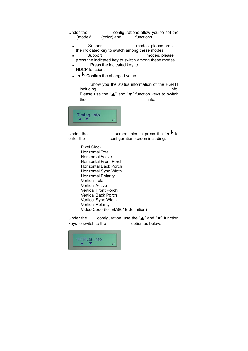Avlink PG-H1 User Manual | Page 13 / 20
