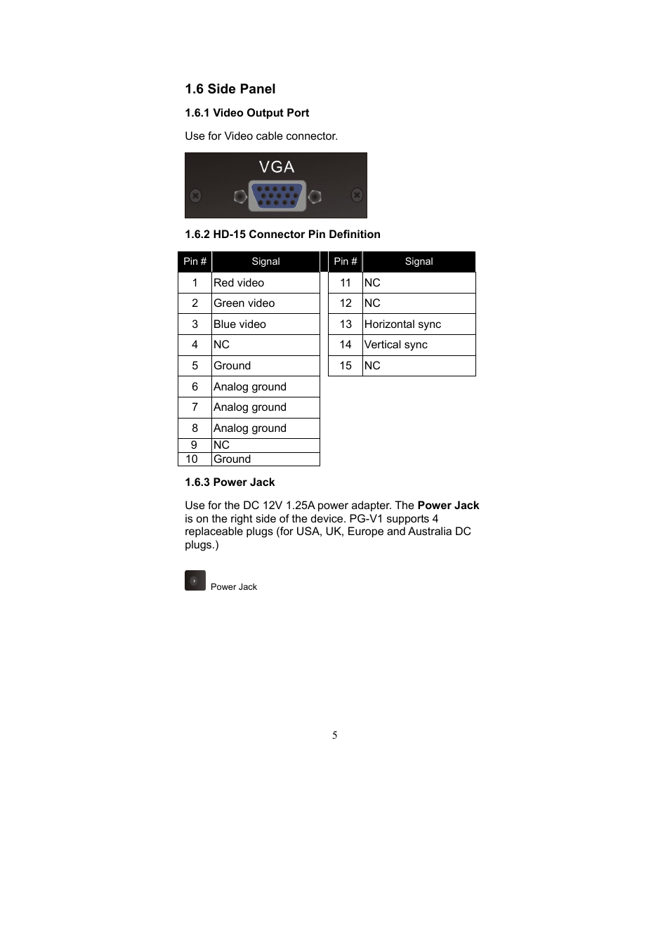 Avlink PG-V1 User Manual | Page 6 / 20