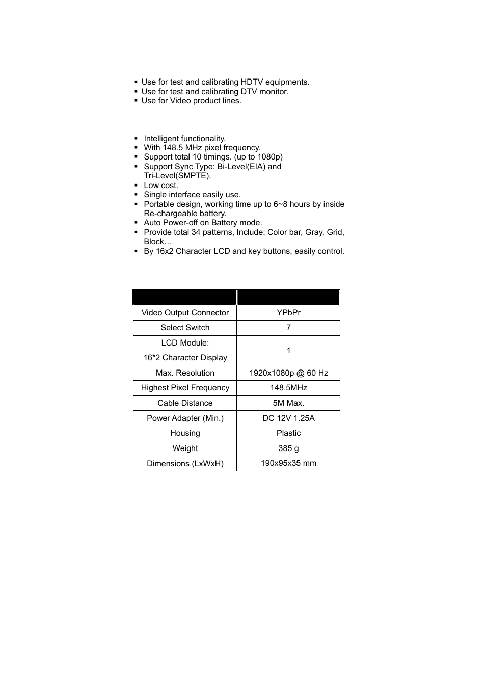 Avlink PG-Y1 User Manual | Page 4 / 18