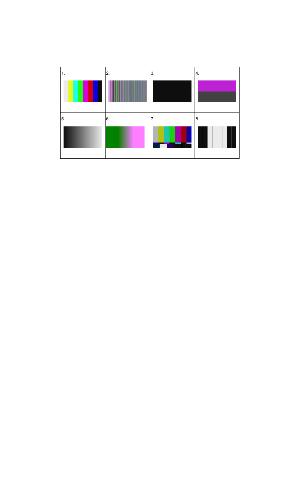 Appendix a: pattern chart | Avlink PG-3D1X User Manual | Page 10 / 10