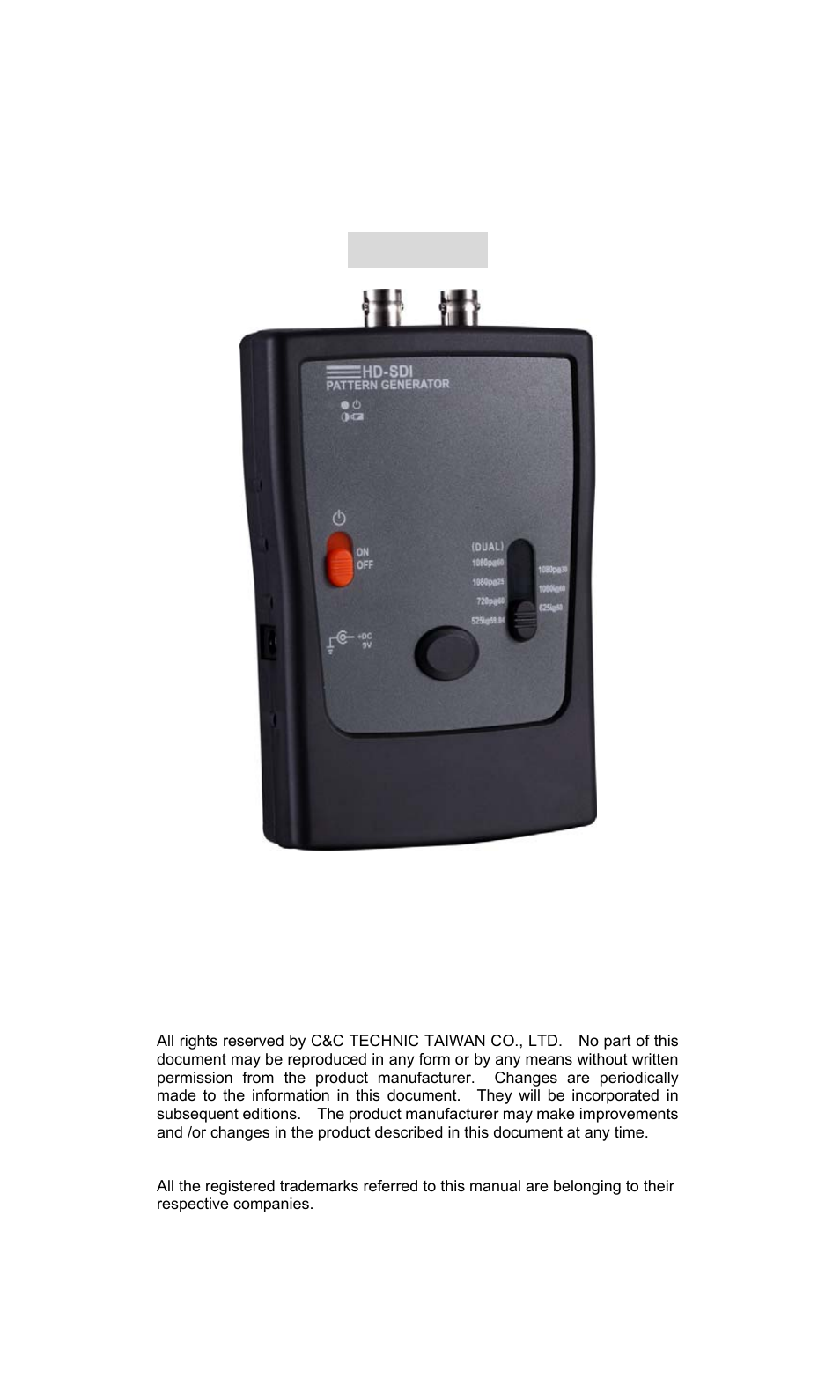 Avlink PG-HD1X User Manual | 10 pages