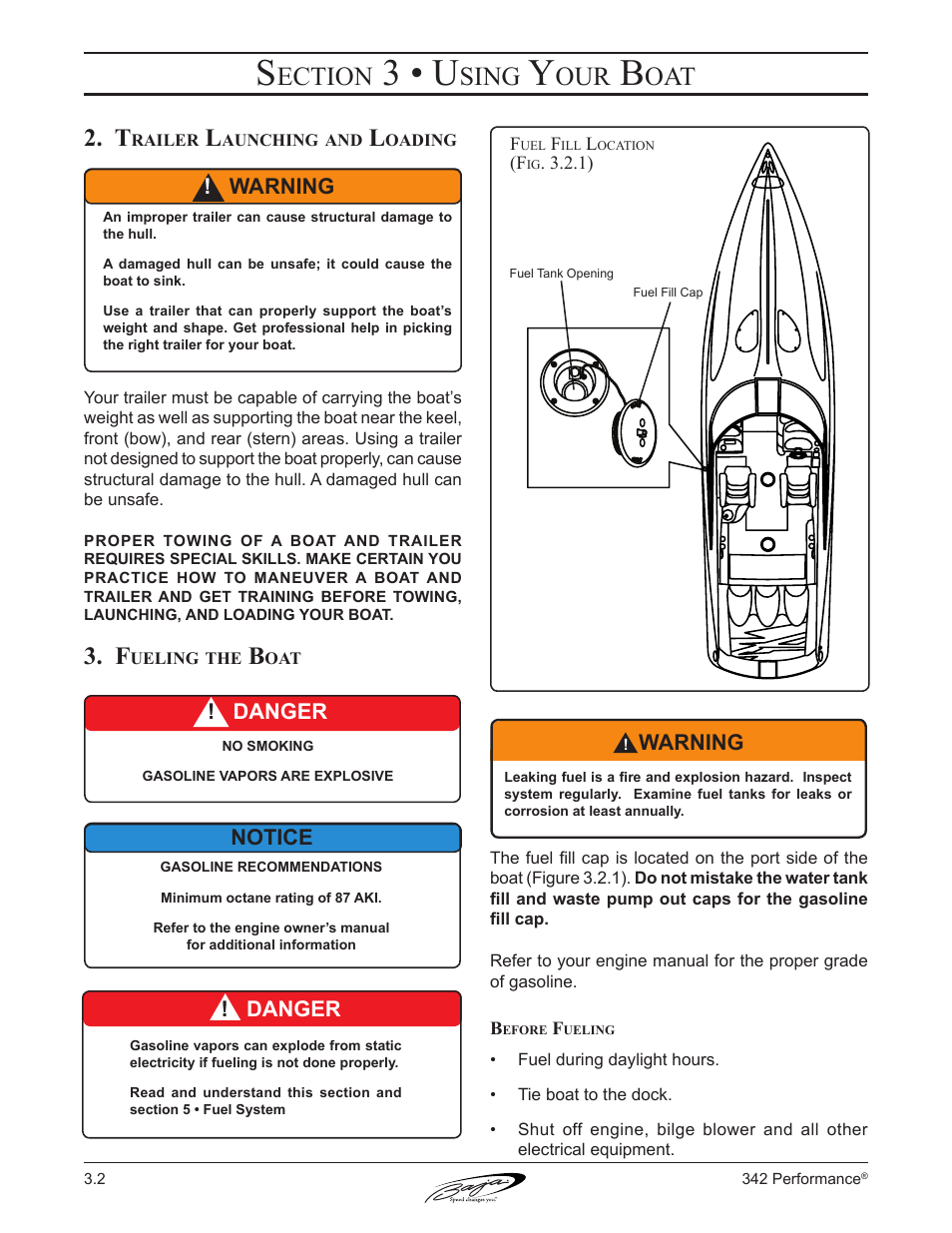 3 • u, Ection, Sing | Baja Marine Performance 342 User Manual | Page 38 / 85