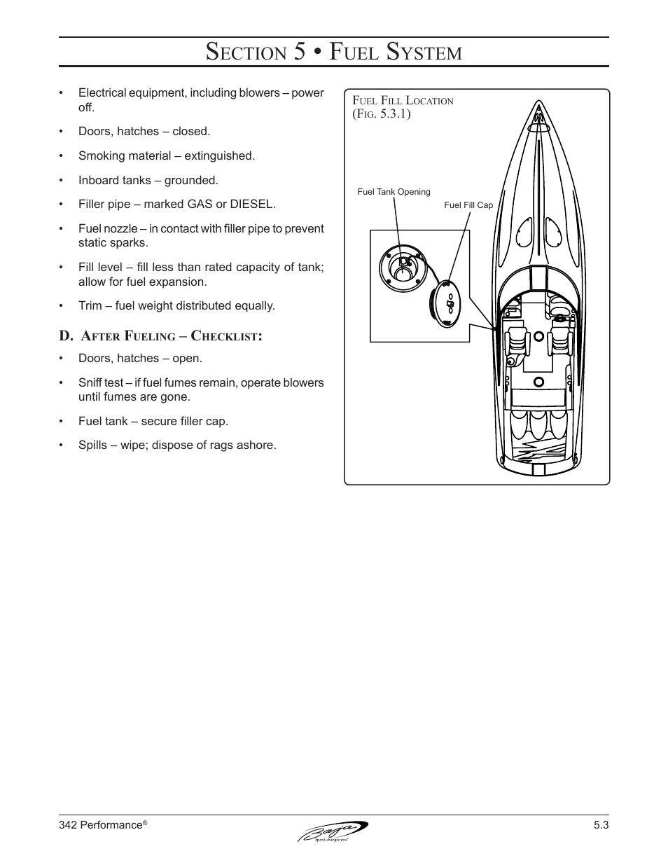 5 • f, Ection, Ystem | Baja Marine Performance 342 User Manual | Page 50 / 85
