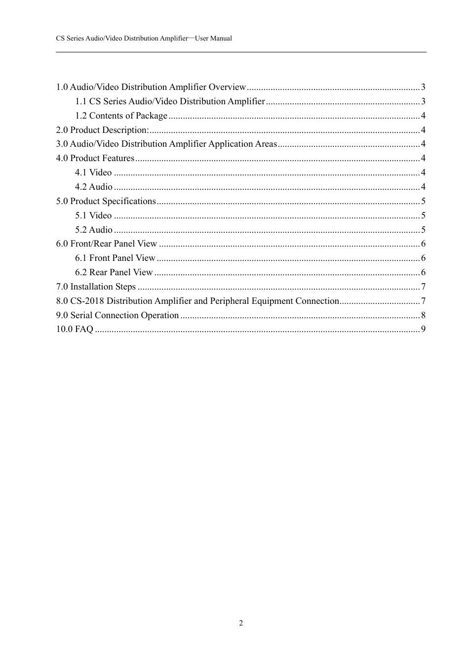 Avlink CS-20116 User Manual | Page 3 / 10