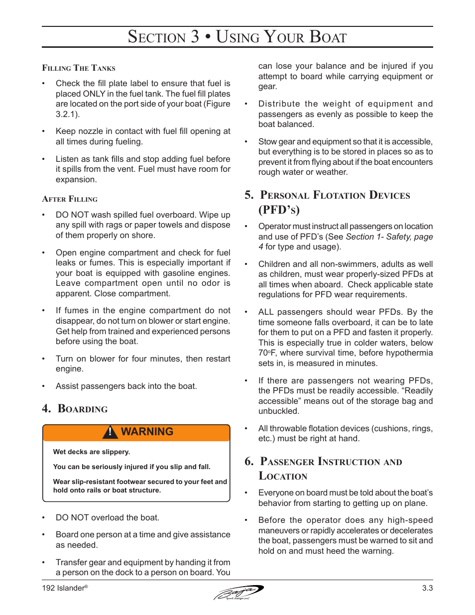 3 • u, Ection, Sing | Baja Marine 192 Islander User Manual | Page 39 / 82