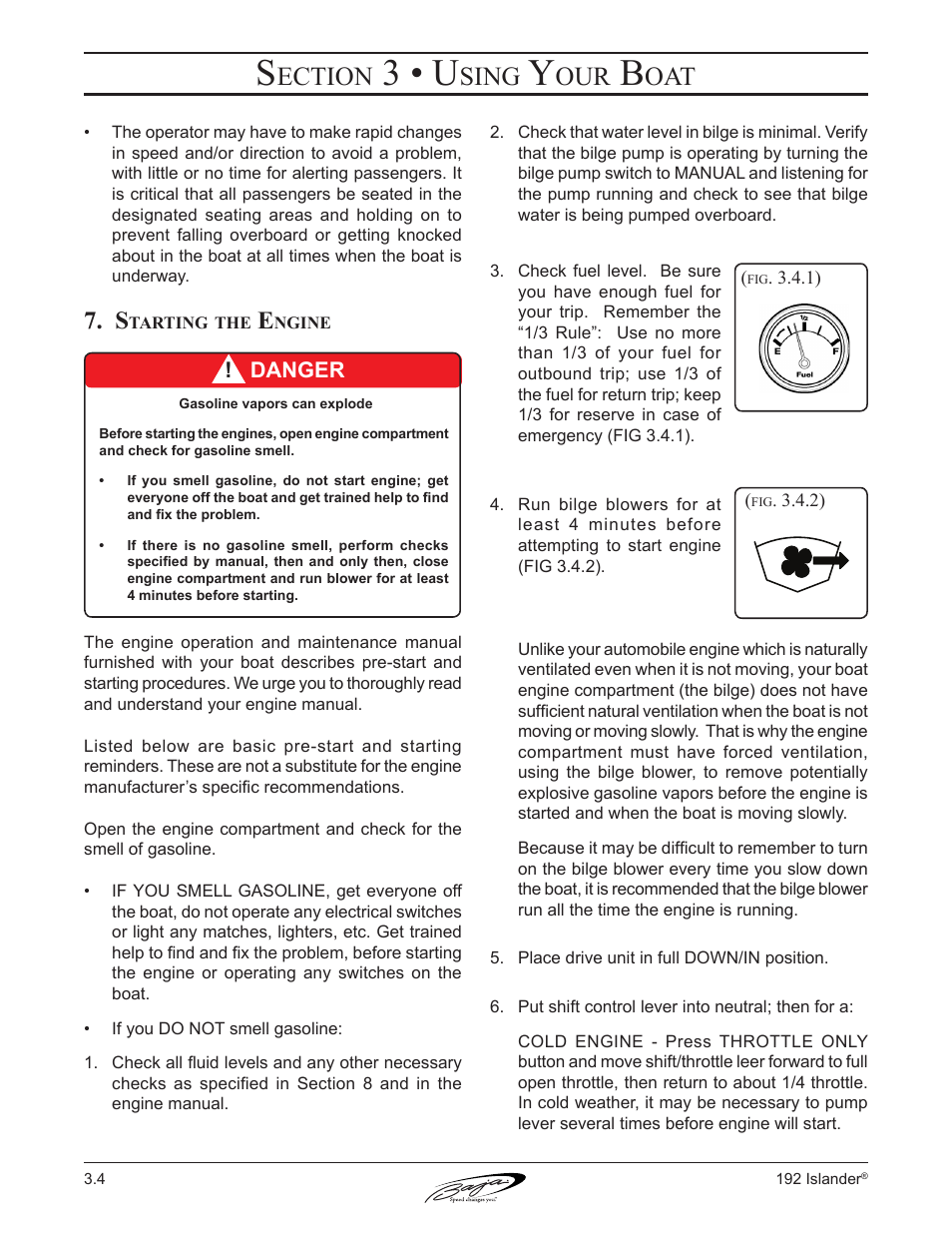 3 • u, Ection, Sing | Baja Marine 192 Islander User Manual | Page 40 / 82