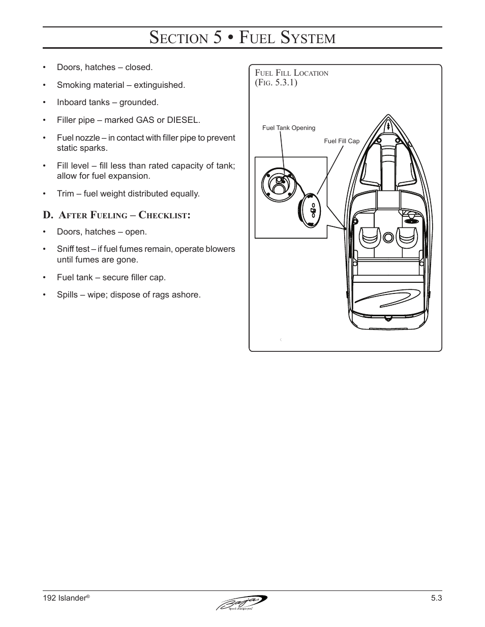 5 • f, Ection, Ystem | Baja Marine 192 Islander User Manual | Page 49 / 82