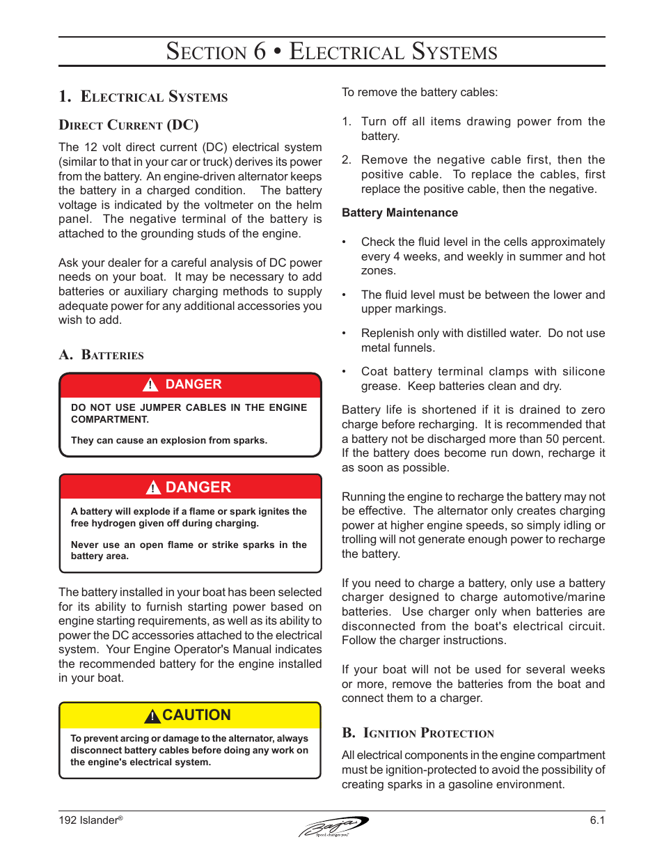 6 • e, Ection, Lectrical | Ystems | Baja Marine 192 Islander User Manual | Page 51 / 82