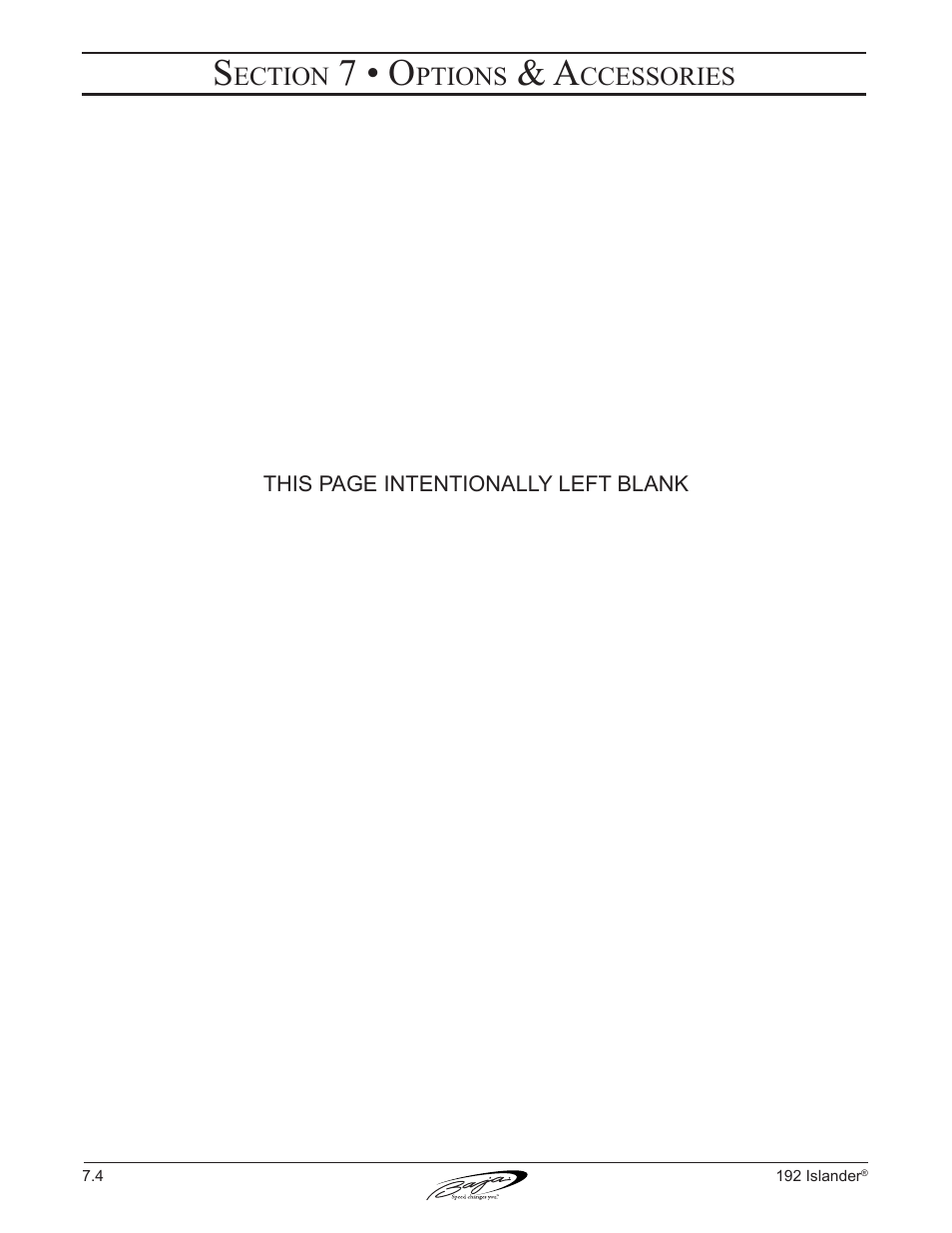 7 • o | Baja Marine 192 Islander User Manual | Page 62 / 82