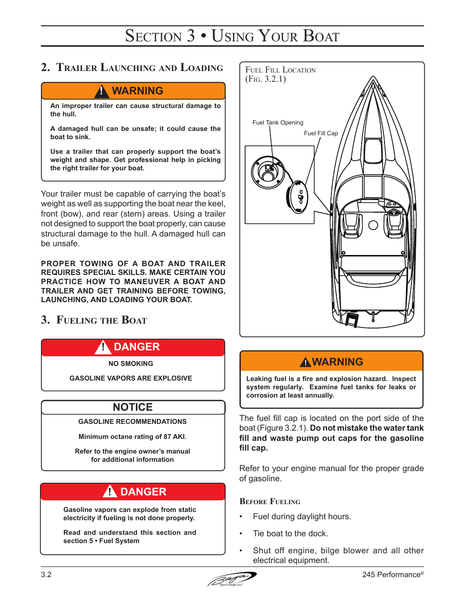 3 • u, Ection, Sing | Baja Marine Performance 245 User Manual | Page 38 / 82