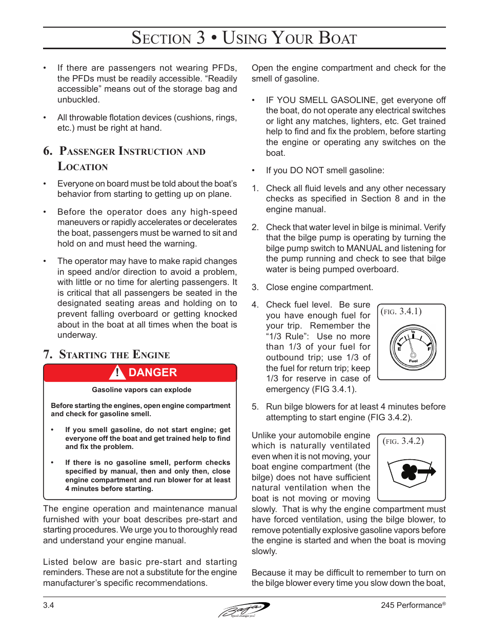 3 • u, Ection, Sing | Baja Marine Performance 245 User Manual | Page 40 / 82