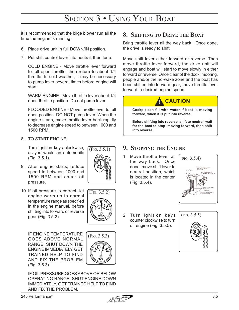 3 • u, Ection, Sing | Baja Marine Performance 245 User Manual | Page 41 / 82