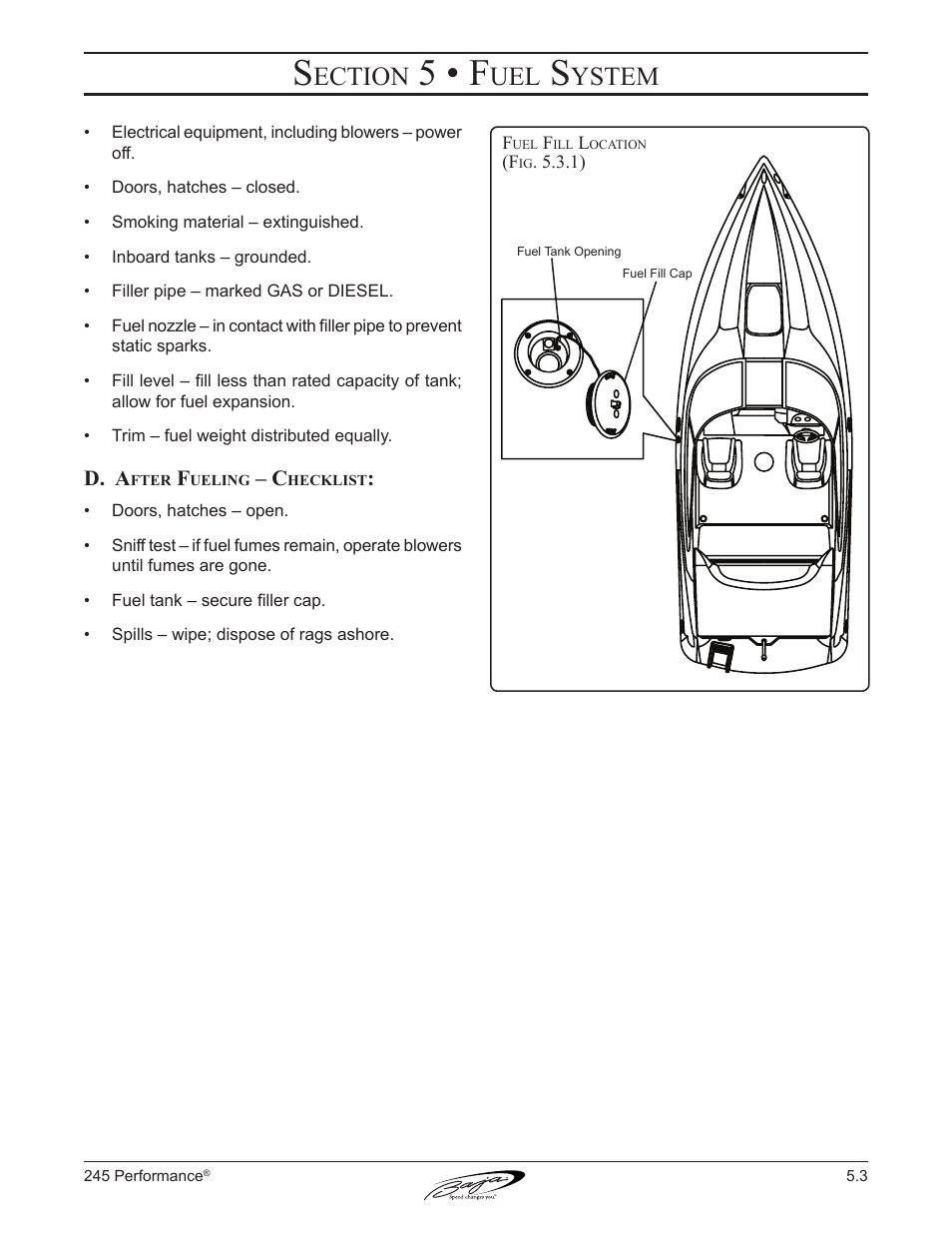 5 • f, Ection, Ystem | Baja Marine Performance 245 User Manual | Page 49 / 82