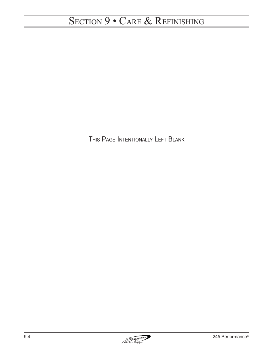 9 • c | Baja Marine Performance 245 User Manual | Page 80 / 82