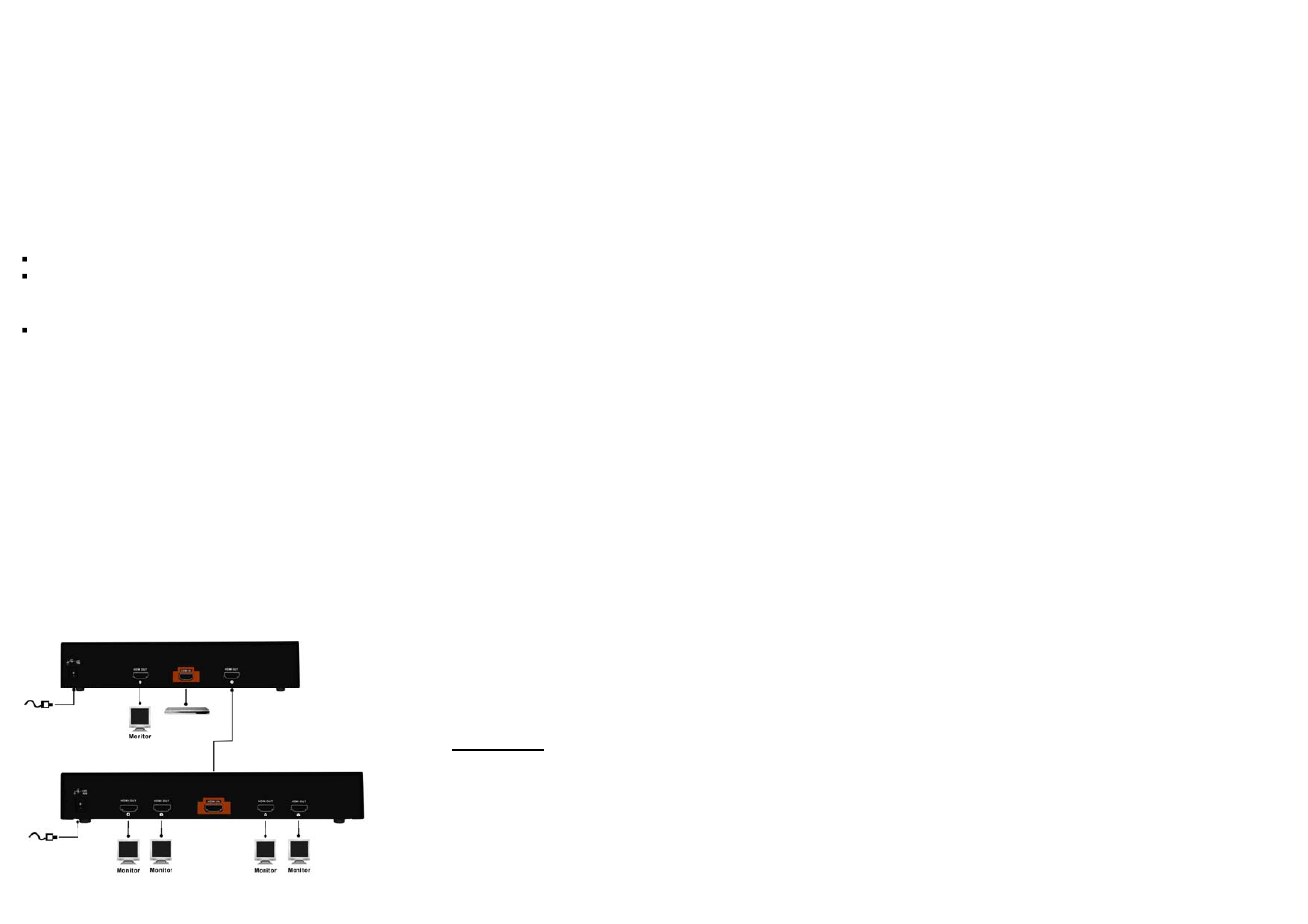 Installation, Operation for cascade | Avlink HS-2328FS User Manual | Page 2 / 2