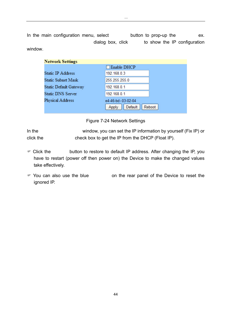 7 lan ip function | Avlink HDMI-E8 User Manual | Page 45 / 71