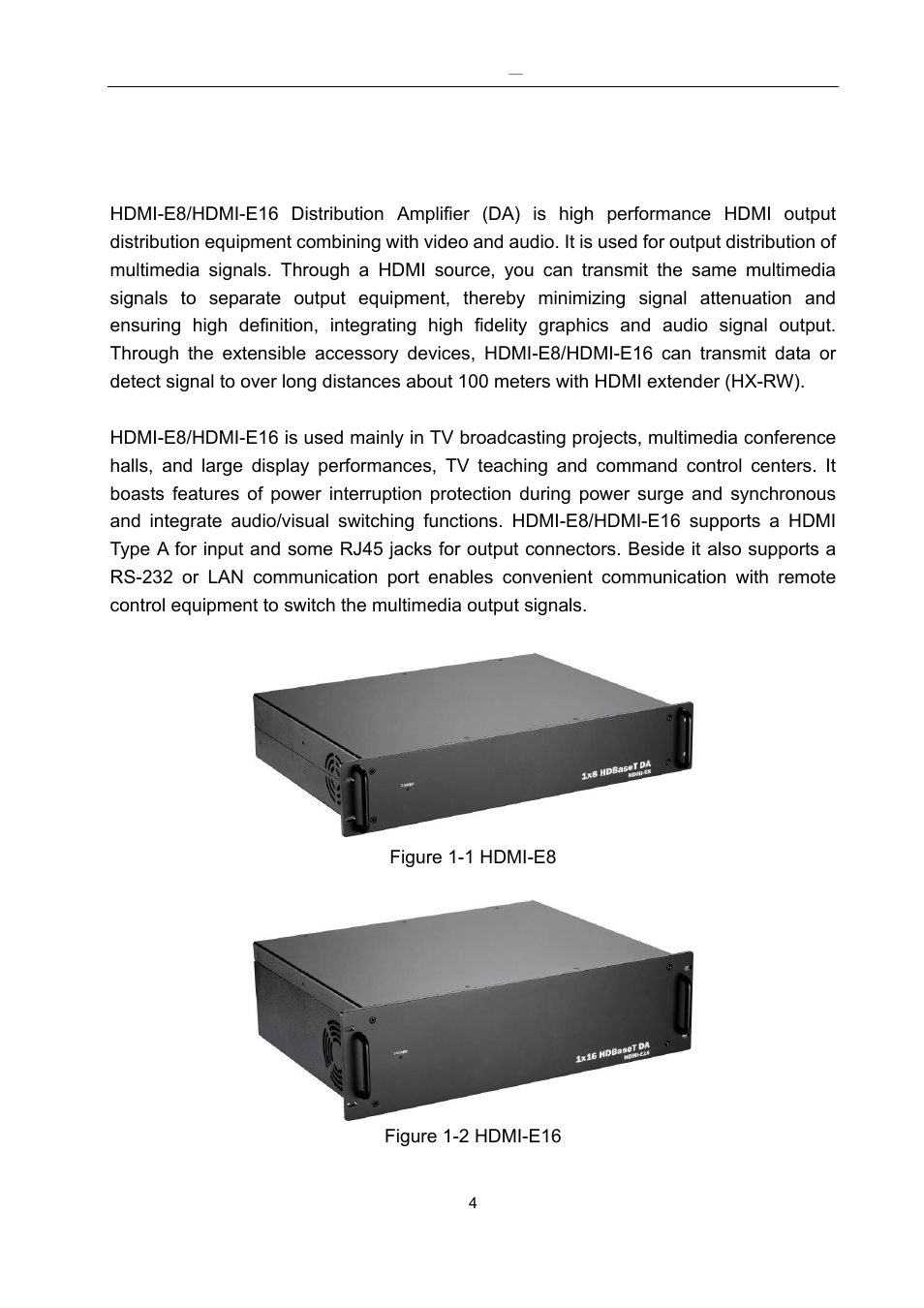 System overview, 1 introduction | Avlink HDMI-E8 User Manual | Page 5 / 71