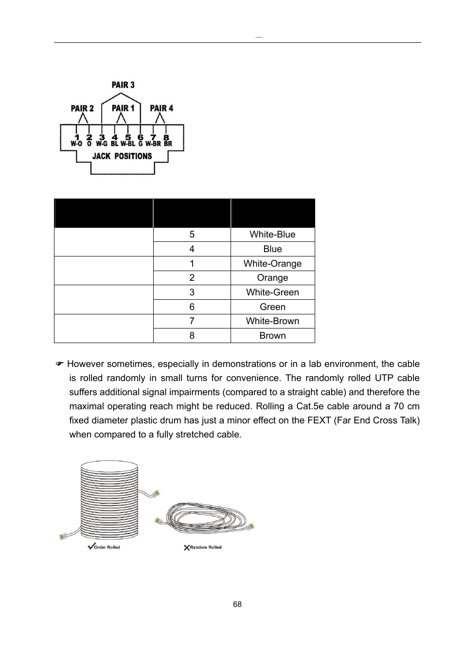 Wiring information for link connector | Avlink HDMI-E8 User Manual | Page 69 / 71