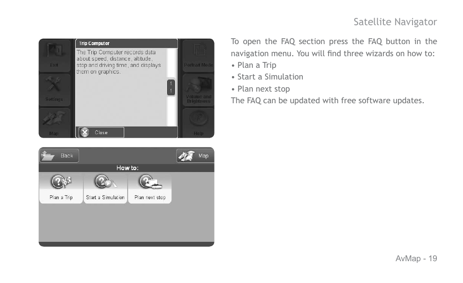 AvMap Geosat 6 series User Manual | Page 19 / 120