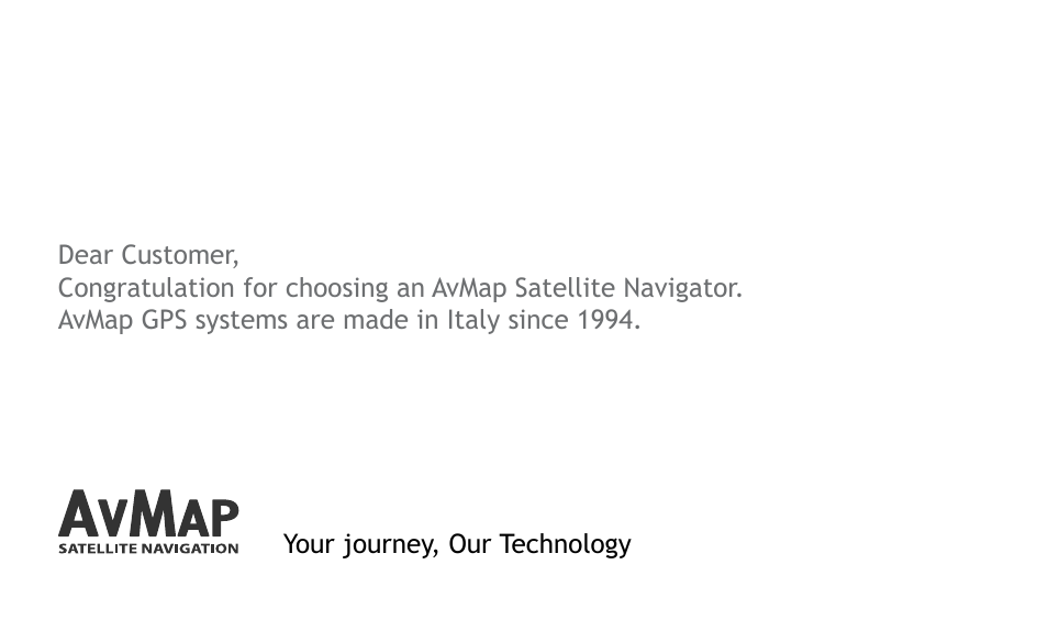 AvMap Geosat 6 series User Manual | Page 2 / 120