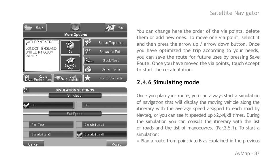 AvMap Geosat 6 series User Manual | Page 37 / 120