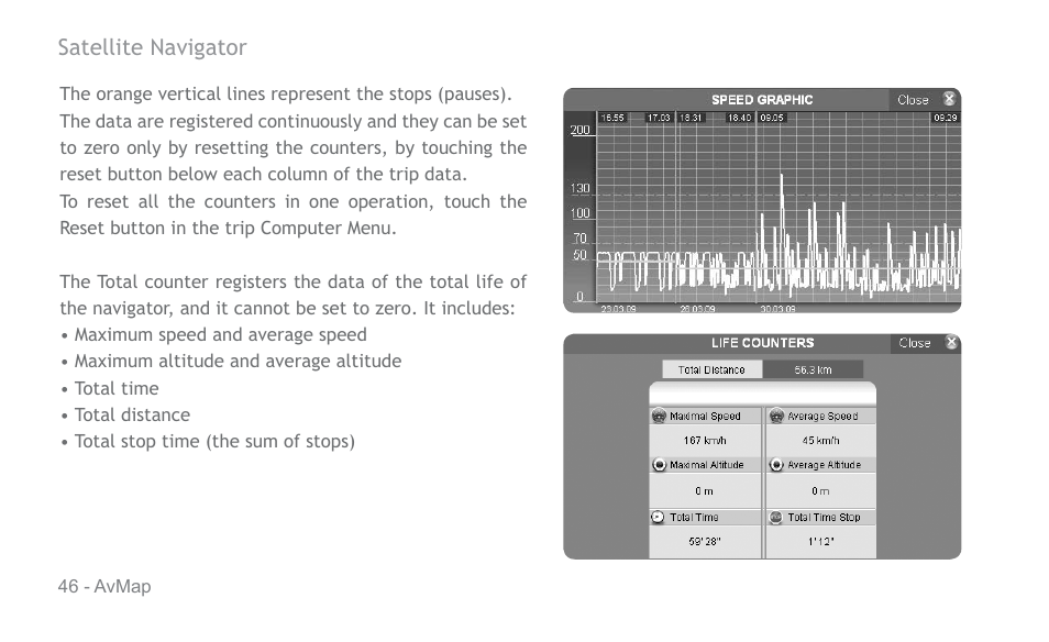 AvMap Geosat 6 series User Manual | Page 46 / 120