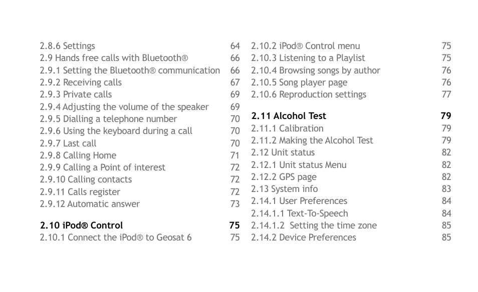 AvMap Geosat 6 series User Manual | Page 5 / 120