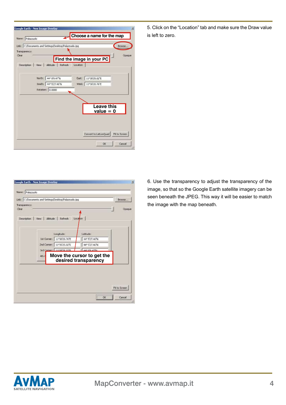 AvMap MapConverter User Manual | Page 4 / 8