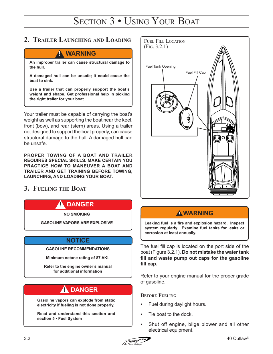 3 • u, Ection, Sing | Baja Marine Outlaw 40 User Manual | Page 38 / 90