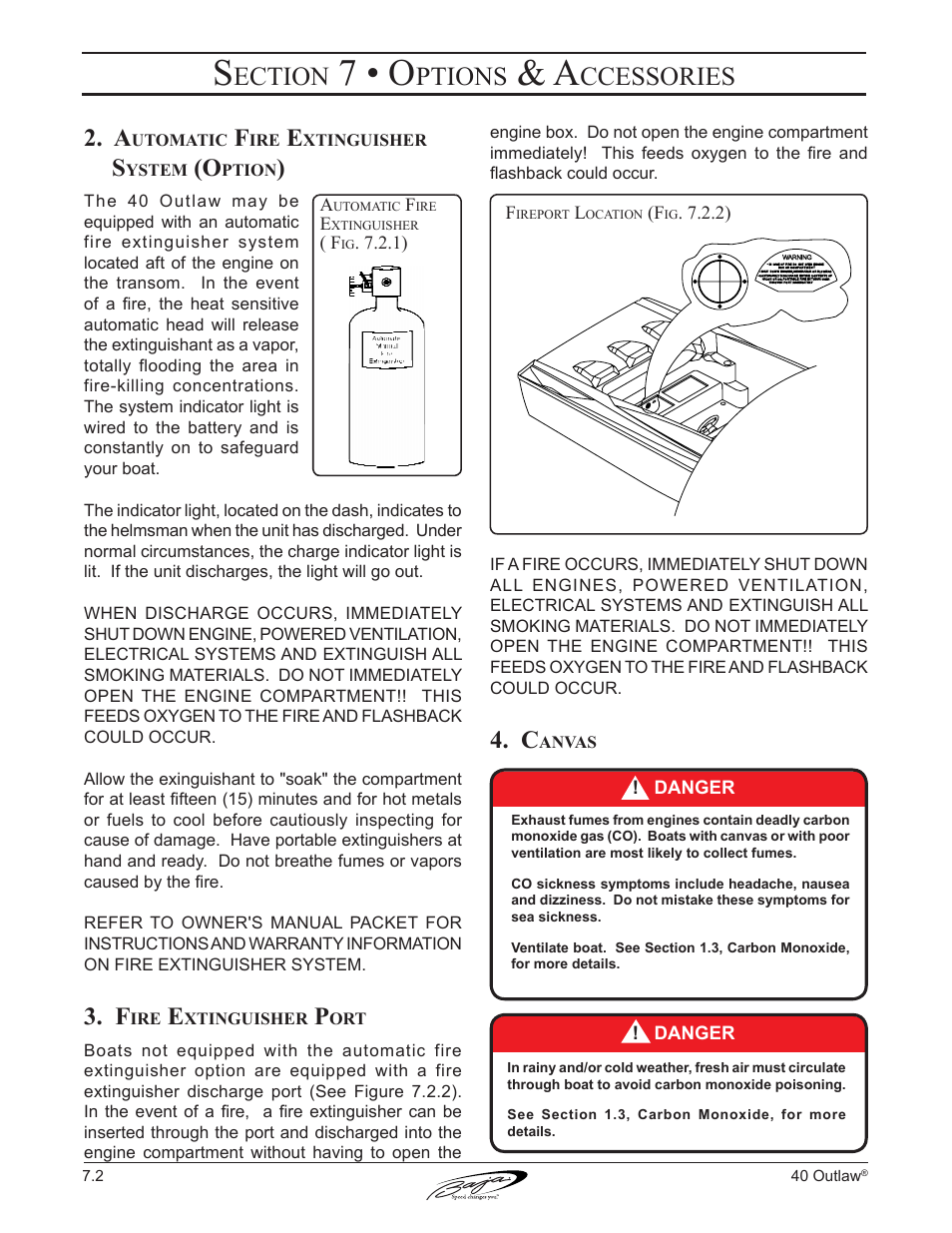 7 • o, Ection, Ptions | Ccessories | Baja Marine Outlaw 40 User Manual | Page 66 / 90