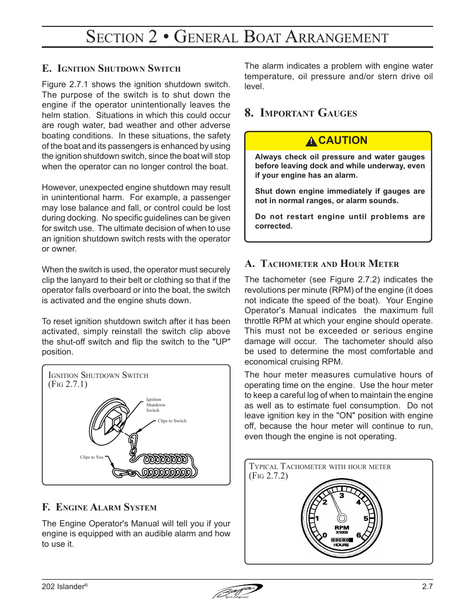 2 • g, Ection, Eneral | Rrangement | Baja Marine 202 Islander User Manual | Page 35 / 83