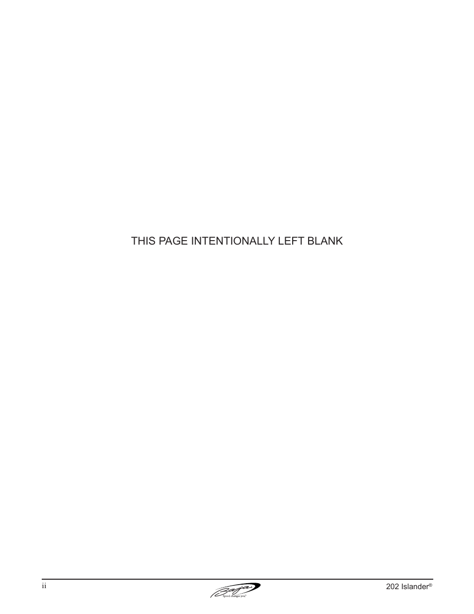 This page intentionally left blank | Baja Marine 202 Islander User Manual | Page 4 / 83
