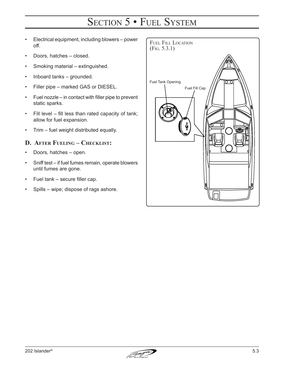 5 • f, Ection, Ystem | Baja Marine 202 Islander User Manual | Page 50 / 83