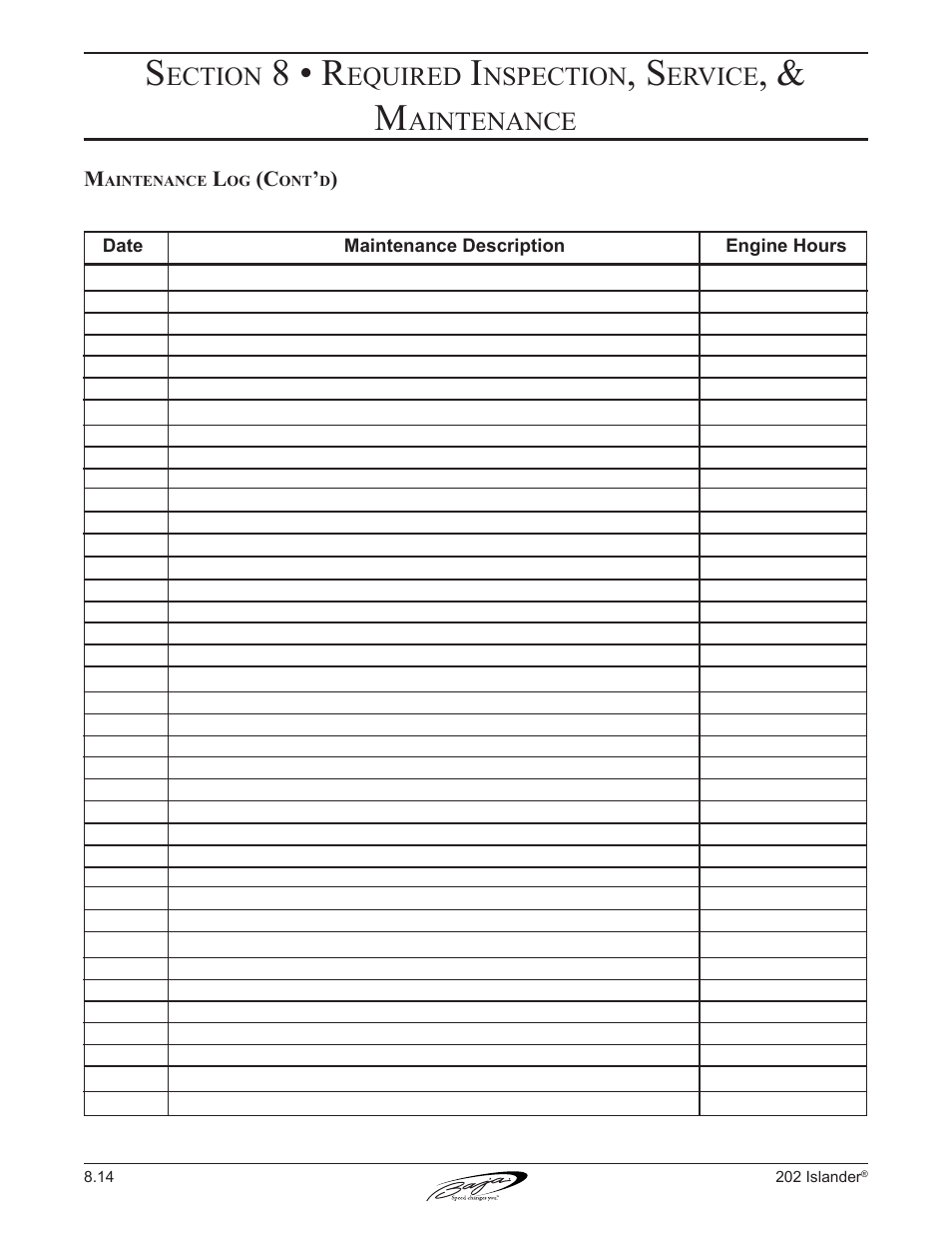 8 • r | Baja Marine 202 Islander User Manual | Page 77 / 83