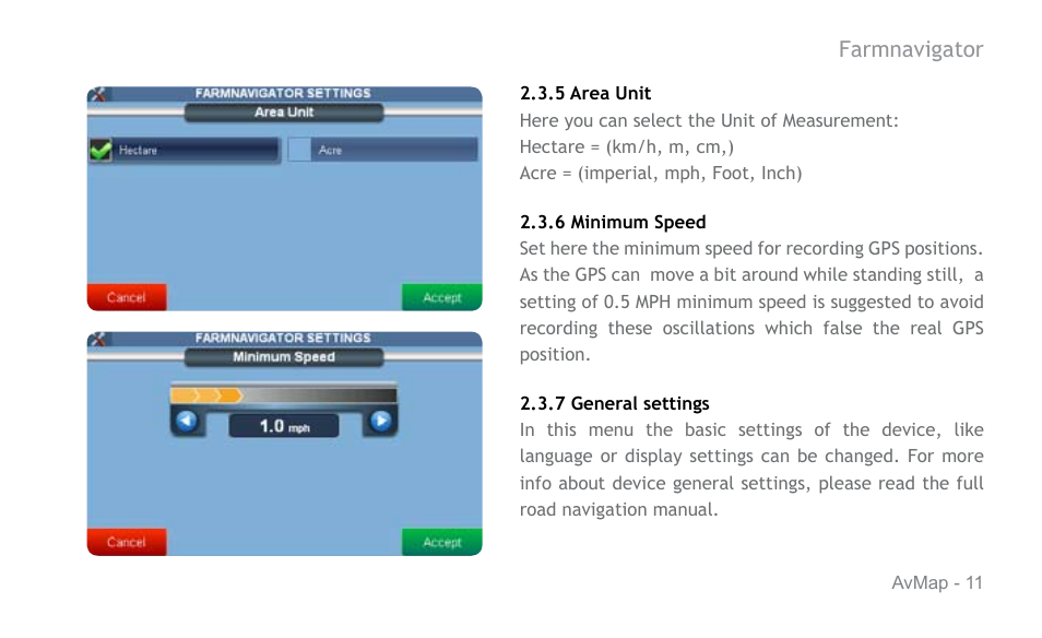 AvMap G6 User Manual | Page 11 / 32