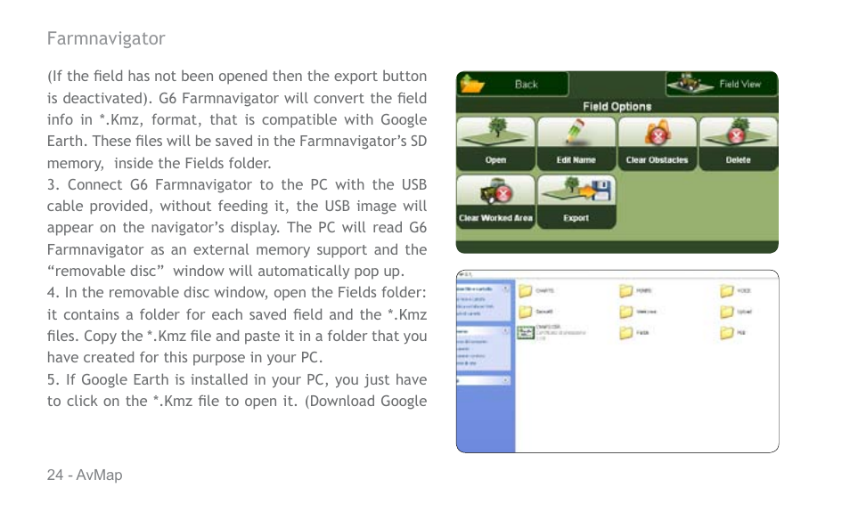 AvMap G6 User Manual | Page 24 / 32